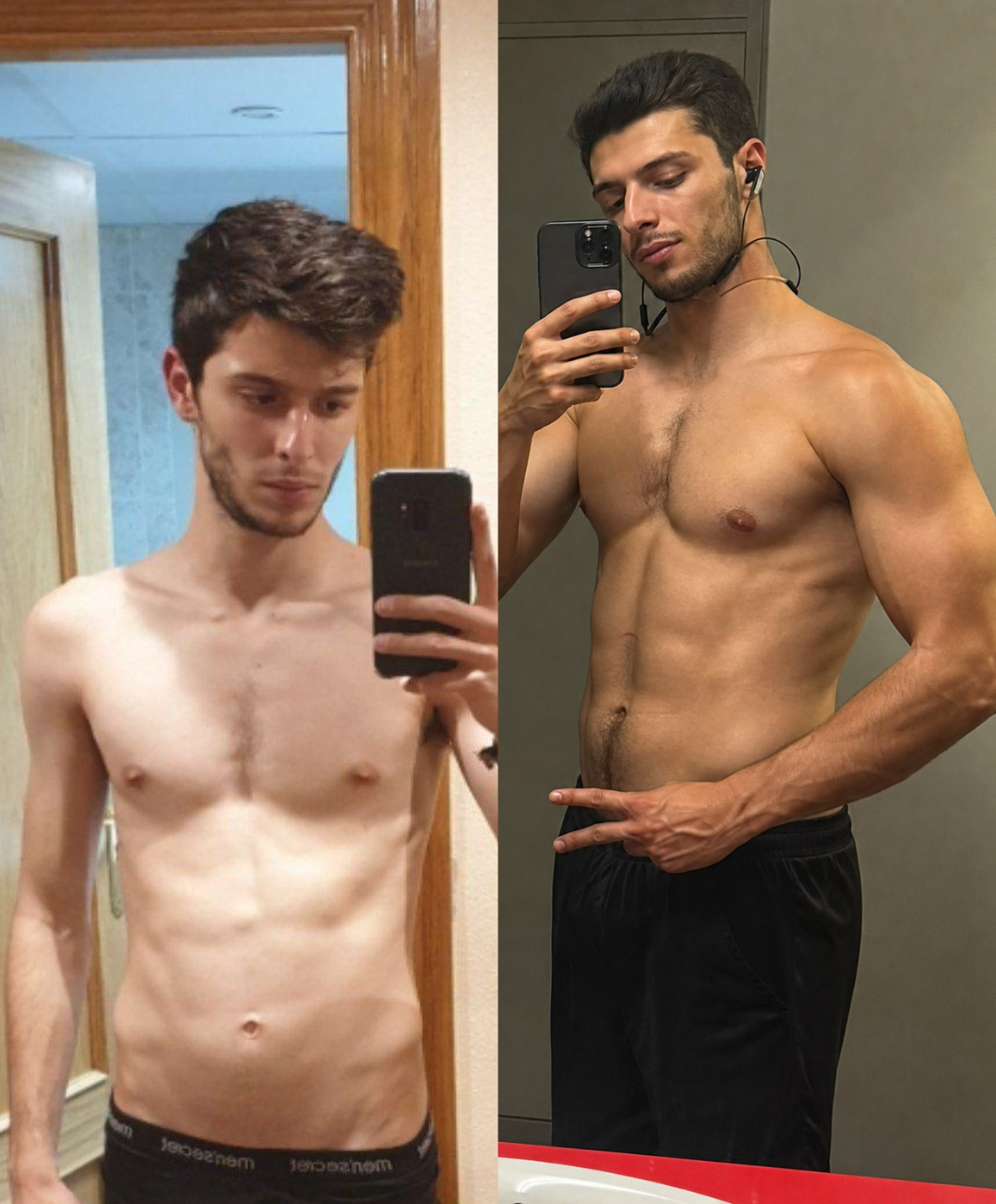 Adolfo A. before and after