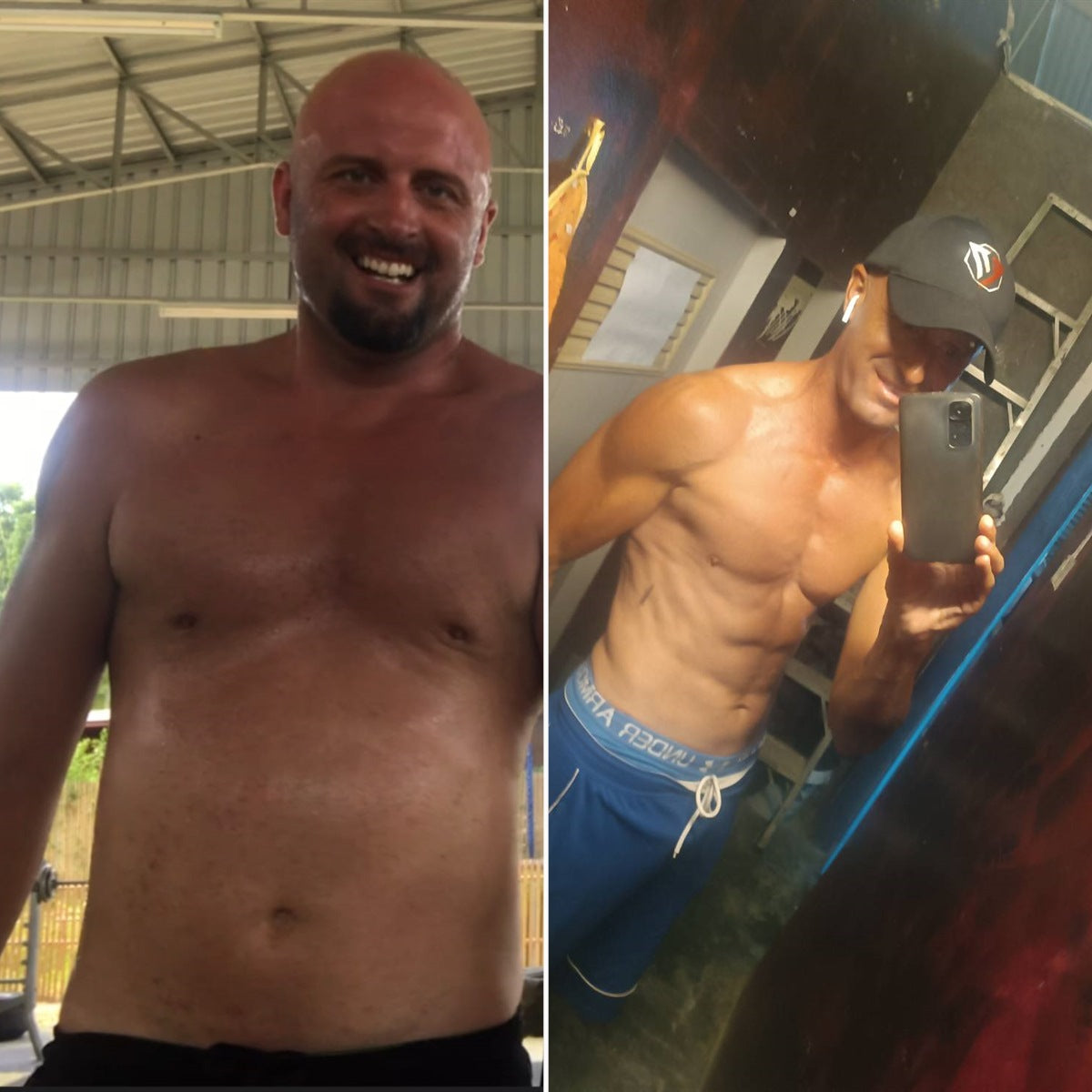 Elun G. before and after