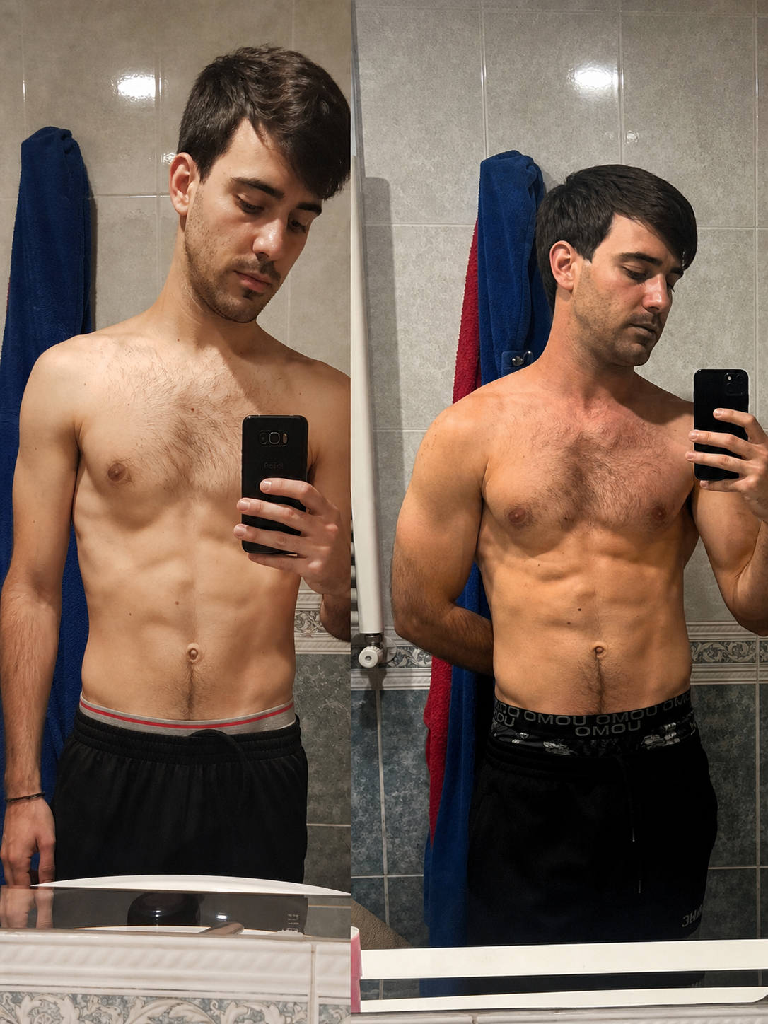Germán N. before and after