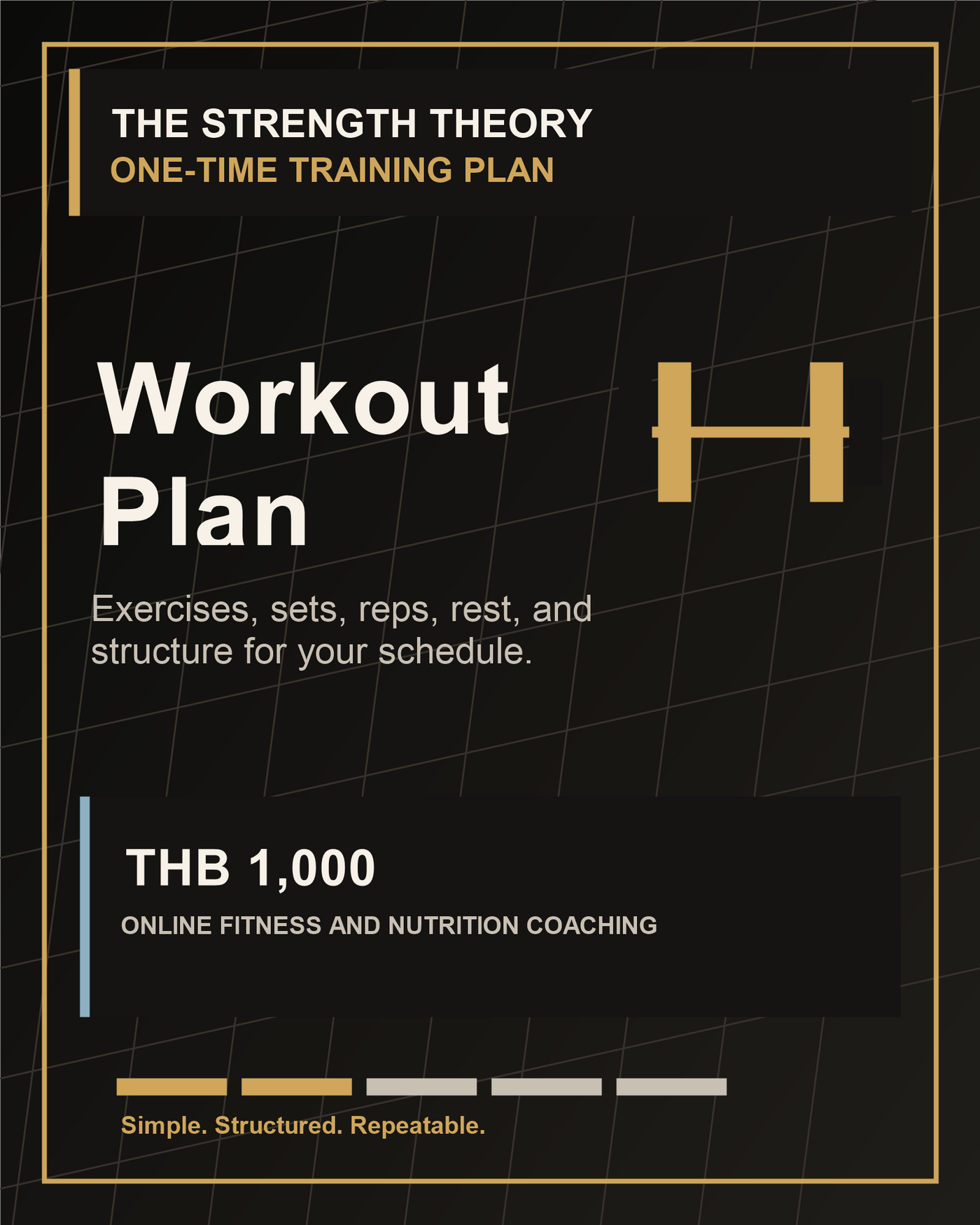 The Strength Theory Workout Plan product card